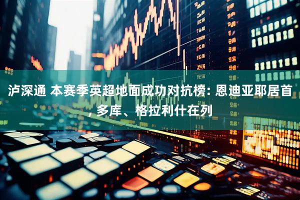 泸深通 本赛季英超地面成功对抗榜: 恩迪亚耶居首, 多库、格拉利什在列