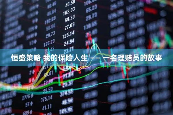 恒盛策略 我的保险人生 —— 一名理赔员的故事